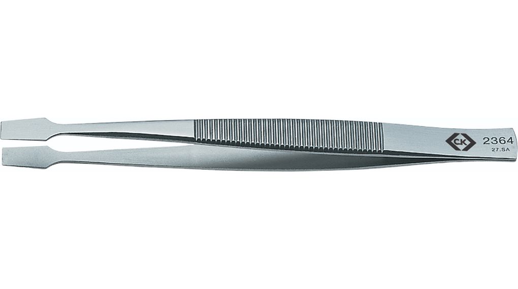 Tweezers Flat Tip Stainless Steel Flat / Spatula 105mm